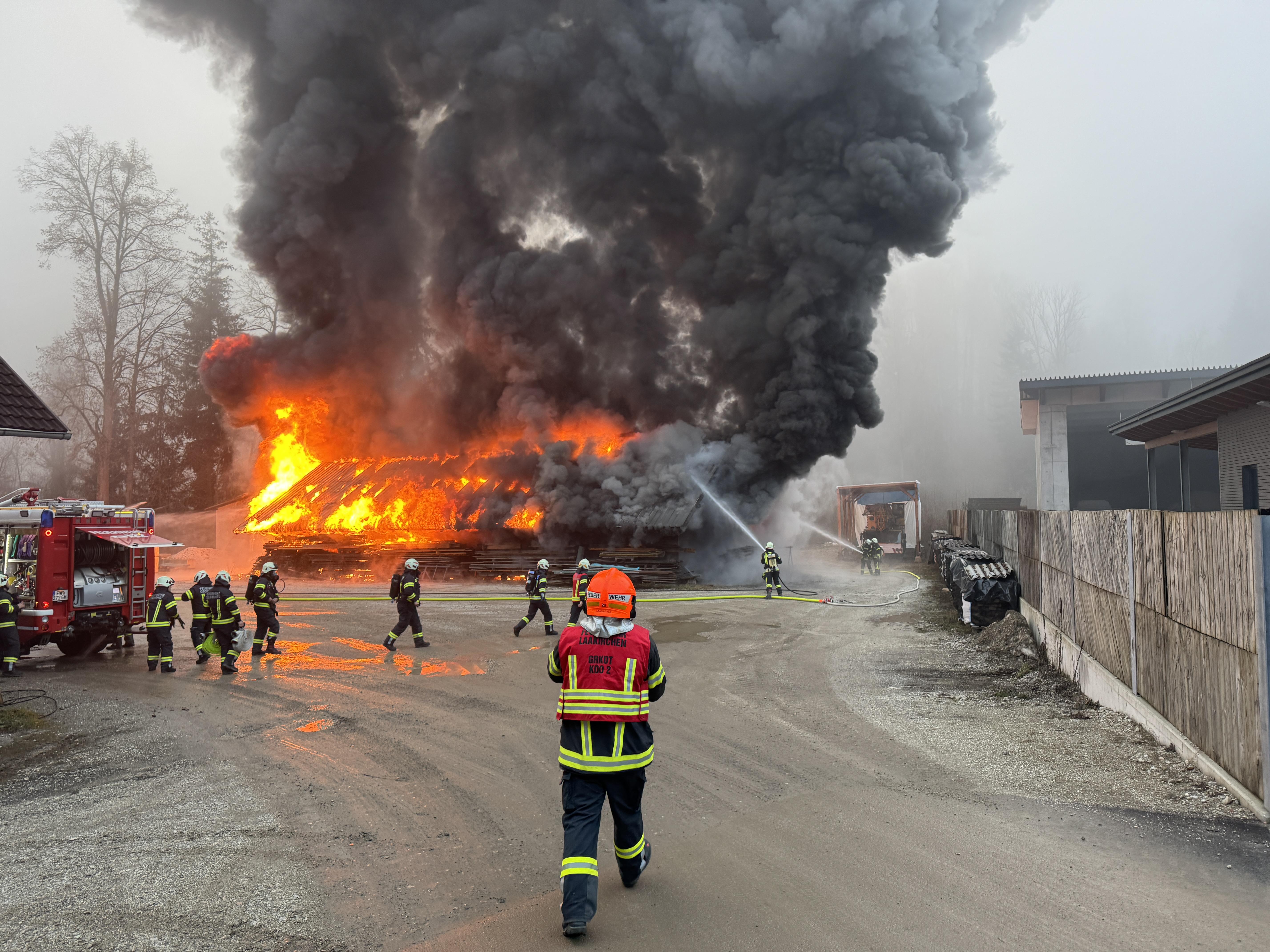 Einsatzfoto Brand Industrie