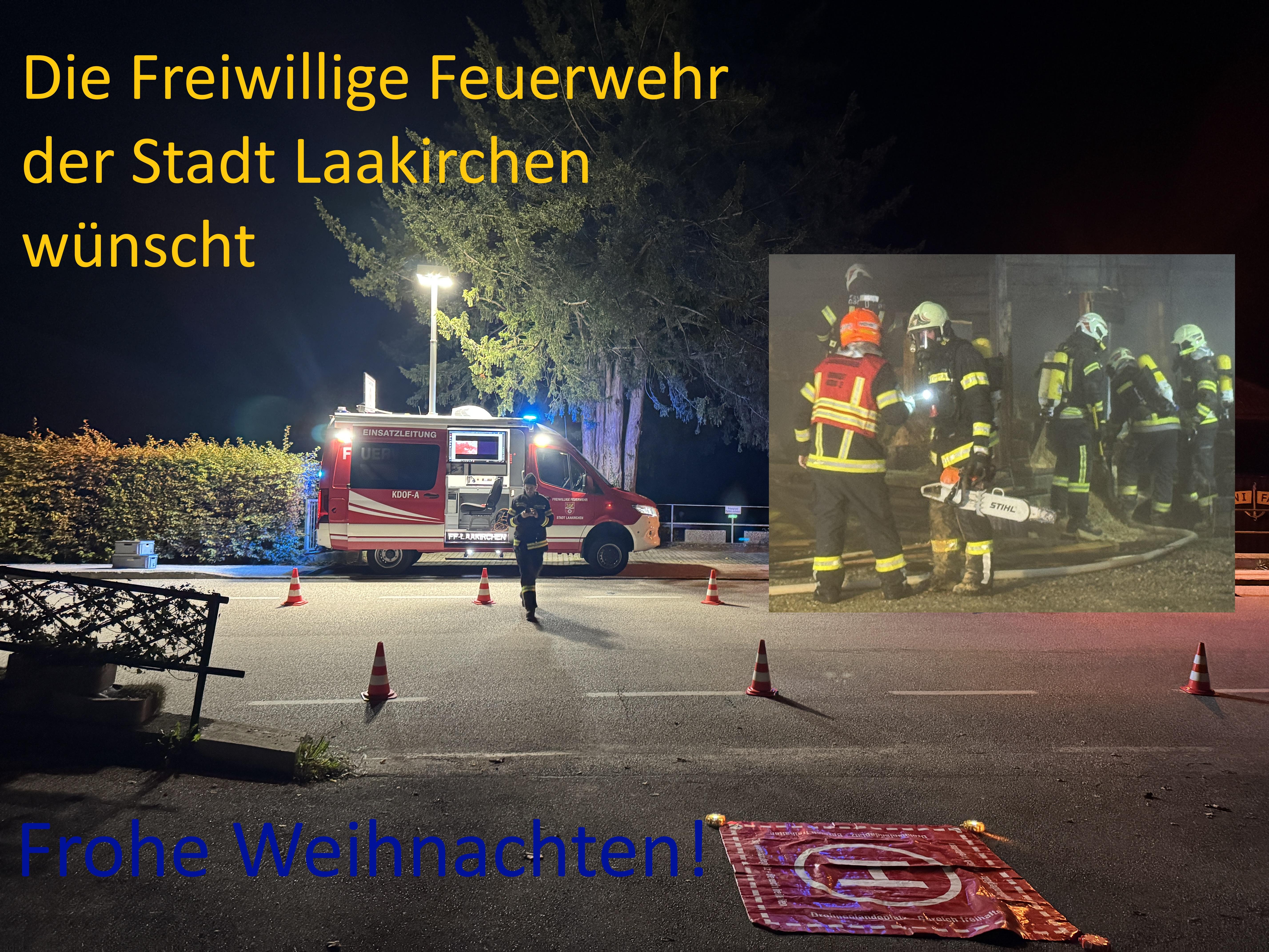 Einsatzfoto Weihnachtswünsche