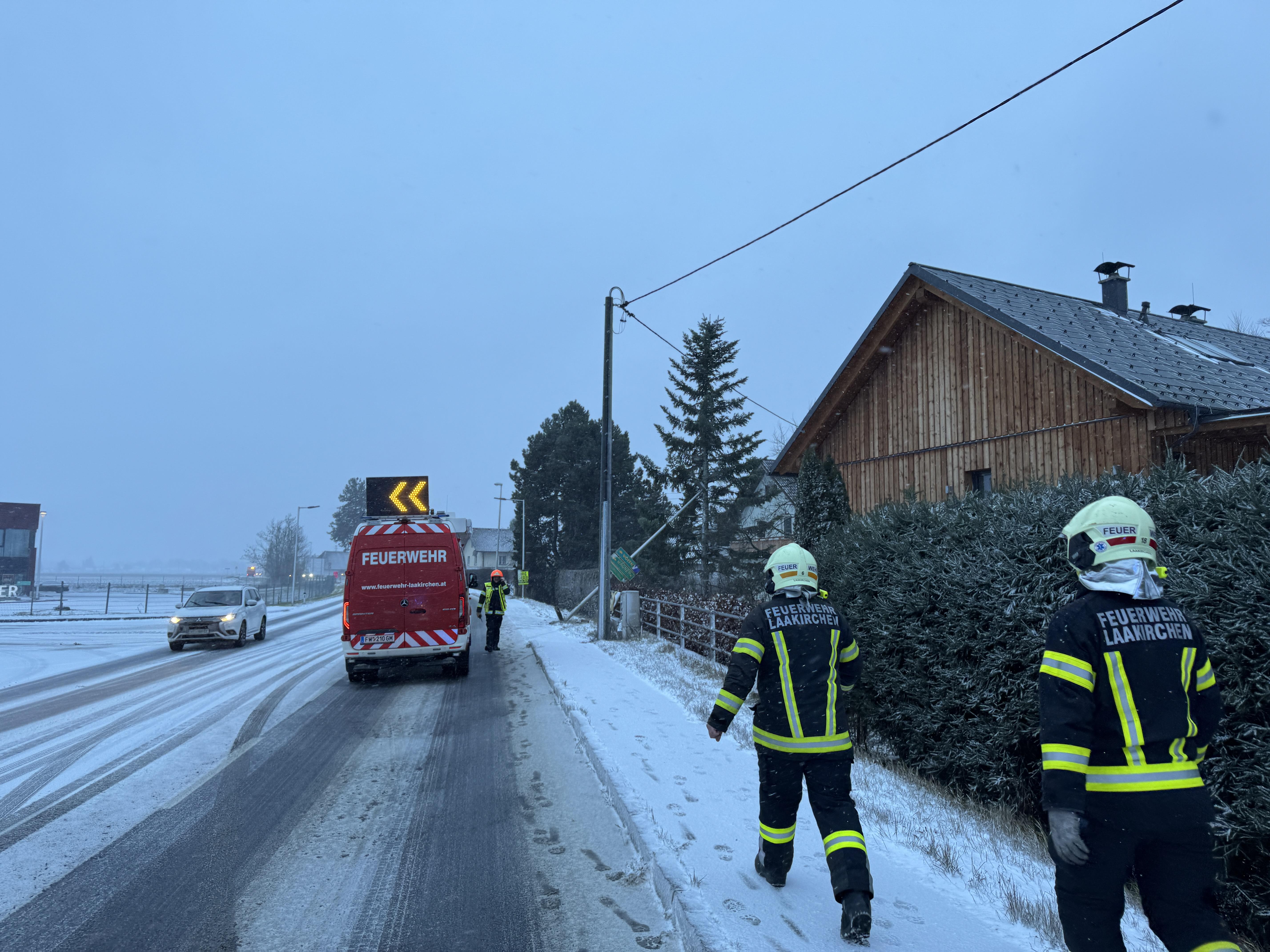 Einsatzfoto Leitung / Mast sichern