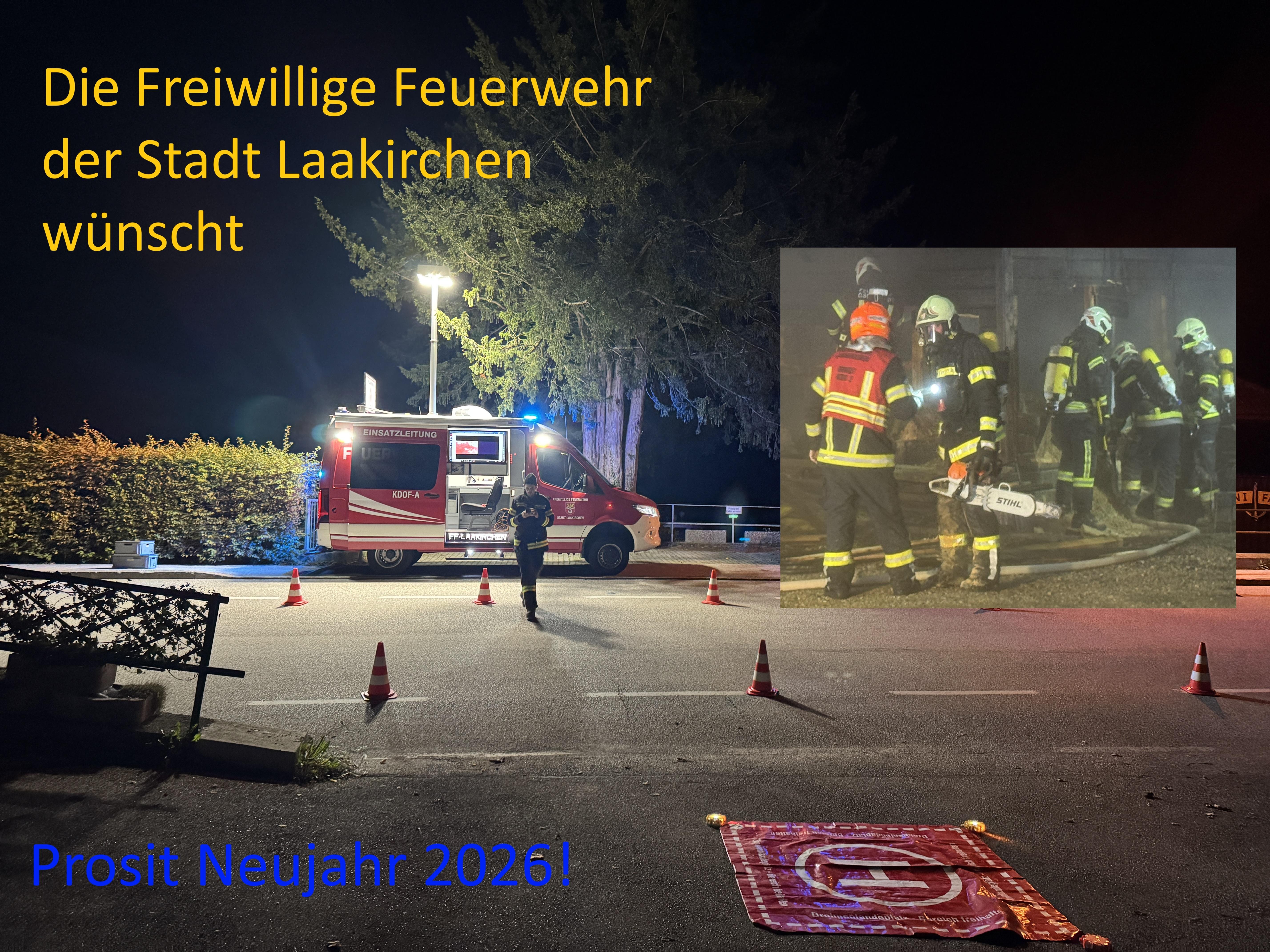 Einsatzfoto Neujahrswünsche